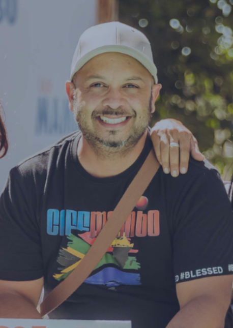 Heinrich Abrahams, owner and host of Café Mambo